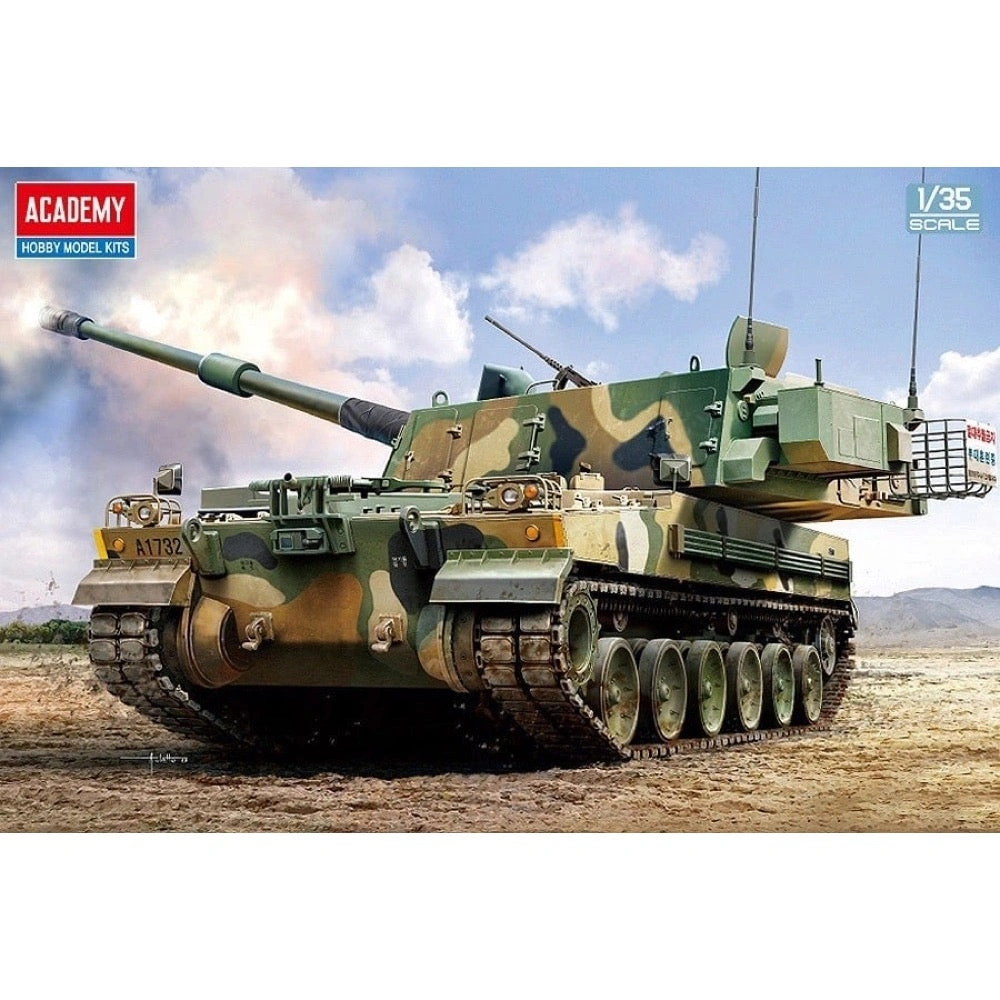 R.O.K. K9A1 SPG: Miniature 1/35 Army Gun Model for Collectors & Enthusiasts.